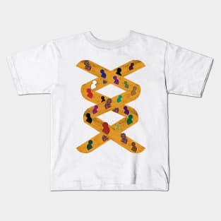 geometric artwork of moving escalator Kids T-Shirt